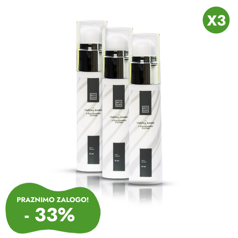 Vlažilna krema s hialuronsko kislino - (3x)