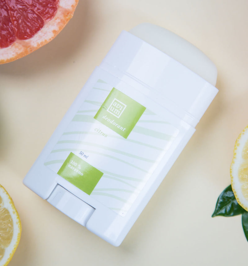 Citrusový prírodný deodorant