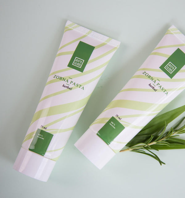 Naravna zobna pasta Herbal - (X5)